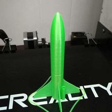 spiral print 13mm model rocket art models 3d print model - Mito3D