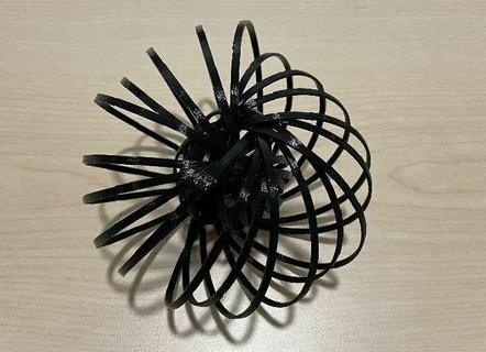 espiral furtivo toroflux matemática arte Ciência 3d print model - Mito3D