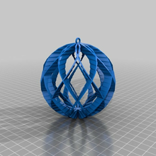 spiral sphere ornament 9 customized decor 3d print model - Mito3D