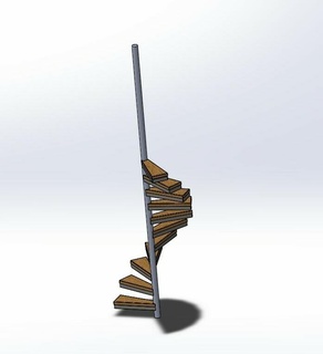 espiral escalera 3d print model - Mito3D