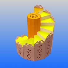 spirale escalier style grille mode bijoux montres artisanat supporter 3d print model - Mito3D