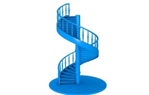 spirale scala palazzo stl stampante contorto moderno scale espirale 3d print model - Mito3D