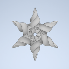 espiral estrella 3d print model - Mito3D