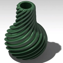 espiral vaso casa 3d print model - Mito3D