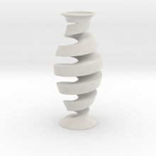 espiral florero casa vaso 3d print model - Mito3D