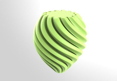 Spiral Vase Design bilden Heuschrecke 3d print model - Mito3D