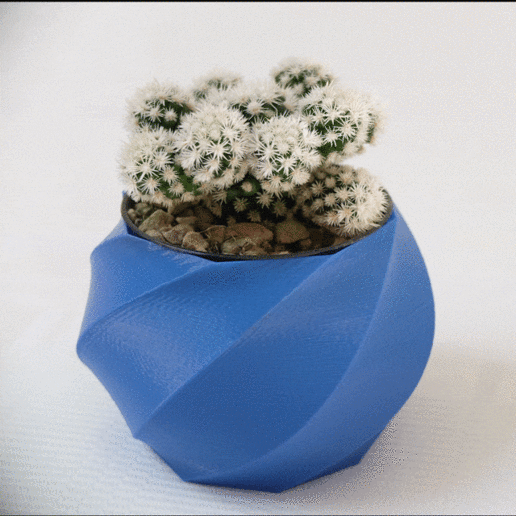 spiral vase octagon home math art jar 3D print model - Mito3D