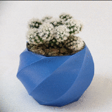 spiral vase octagon home Mathe-Kunst Spirale jar 3d print model - Mito3D
