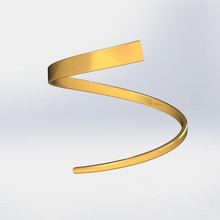 espiral brazalete de muñeca la moda La impresión en 3d el modelado enlace jannie 3d print model - Mito3D