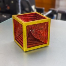 spiralcube art cube spiral toy sculptures 3d print model - Mito3D
