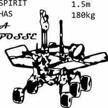 spirit drawing 2d art favoriterobot mars rover unicorn 3d print model - Mito3D