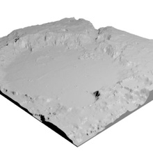 spirito il sito di atterraggio vari marte cratere mars rover spirit 3d print model - Mito3D