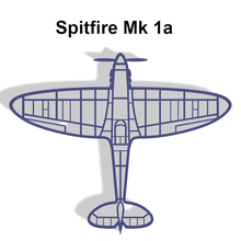 ateş mk1a duvar Sanat raf ww2 havacılık uçak dövüşçü Birleşik krallık bombacı dekorasyon savaş fırtınası Britanya 3d print model - Mito3D