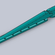 spitfire tail tab control aeromodelling model 3d print model - Mito3D