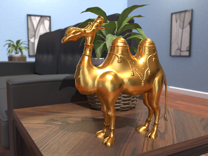 cuspindo camelo valsa Disney mundo inspirado arte Aladim réplica brinquedo suporte animal 3d print model - Mito3D
