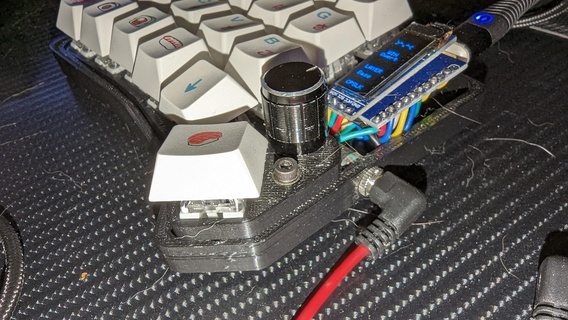 salpicar 40 cableado mano mecánico teclado giratorio codificador división ergonómico oled Pro micro 3d print model - Mito3D