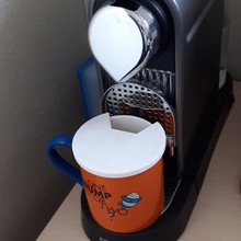 protection contre les éclaboussures d'éclaboussures de couverture la maison caf café nespresso le couvercle projection anti mug coupe thé splash splash-garde garde 3d print model - Mito3D
