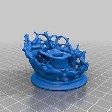 salpicaduras bolígrafo soporte agujero Cubeta pintar chapoteo agua esculturas 3d print model - Mito3D