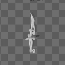 spline game valorant gun knife weapon skins riot games video knives weapons 3d print model - Mito3D