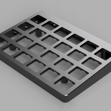 split Magnete Tastatur Fall Mantel Gadget ergonomisch mechanisch ortho 3d print model - Mito3D