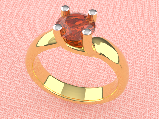 dividido anel anillo 3d print model - Mito3D