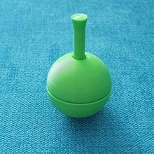 split sphere spinning top game toy 3d print model - Mito3D