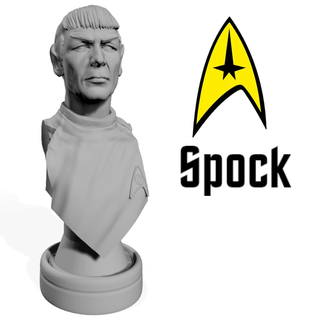 Spock busto estrella emigrar Arte películas gratis película busto busto Spock estrella emigrar acción 3dprint 3d print model - Mito3D