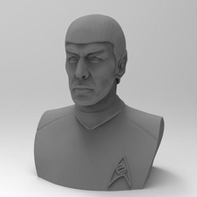 spock star trek art 3d print model - Mito3D