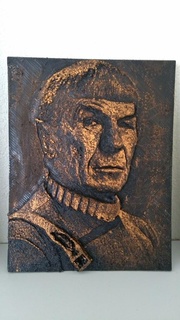 spock 3d ritratto arte mr spock ritratto star Trek 3d print model - Mito3D