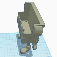 esponja prumo suporte 3d print model - Mito3D