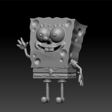 sponge bob square pants spongebob squarepants cartoon animation nickelodeon sponje fish animal kid 3d print model - Mito3D