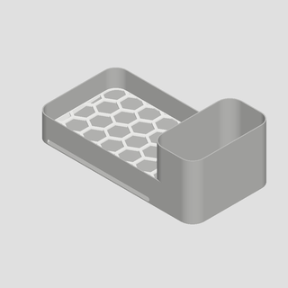 sponge detergent steel wool organizer kitchen drainer dishes cleaning 3d print model - Mito3D