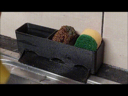 sponge holder kitchen caddy Home self draining 3d print model - Mito3D