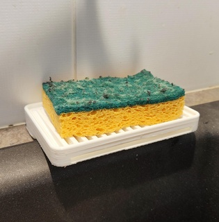 sponge holder porte ponge support stand cuisine kitchen useful pratique vier evier 3d print model - Mito3D