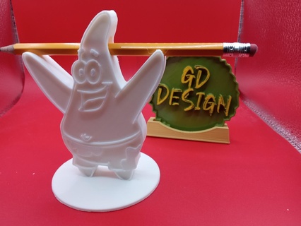 spongebob squarepants patrick étoile crayon titulaire soutien Accueil maison 3d print model - Mito3D