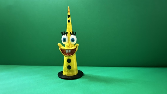 spongebob clarinet toys 3d print model - Mito3D