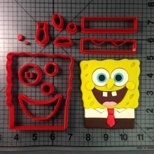 spongebob cookie cutter cortador biscoito bob sponja various pasta americana esponja american past 3d print model - Mito3D