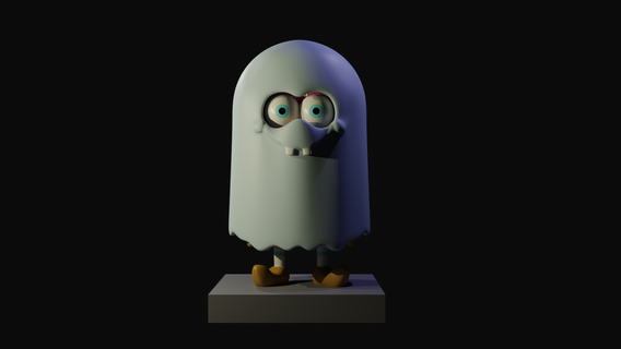 Bob Esponja fantasma esponja mella Nickelodeon caricatura dibujos animados ventilador Arte caracteres mar miedo disfraz 3d print model - Mito3D