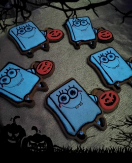 Bob l'éponge Halloween biscuit coupeur bob euphorbe terreur éponge 3d print model - Mito3D