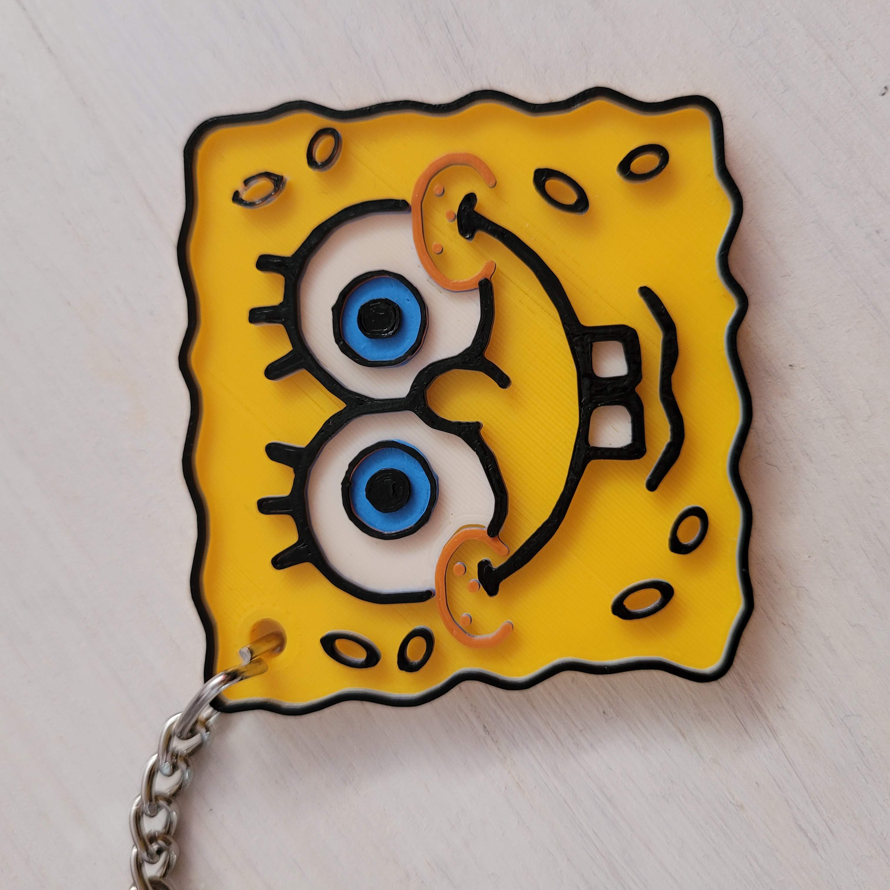 spongebob keychain Fashion bob sponge 3D print model - Mito3D