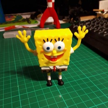 spongebob multi colour figure game bob cartoon multi-part multicolor sponge toy 3d print model - Mito3D