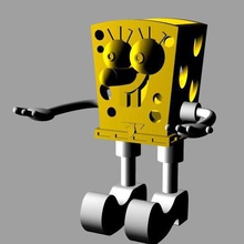 spongebob Bleistift Topf bob l' ponge est un home bob-l-Schwamm pot-Stift pot 3d print model - Mito3D