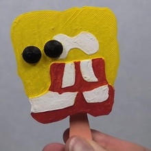 Bob Esponja paleta hielo culto pantalones Cuadrados Tik Tok food_drink 3d print model - Mito3D