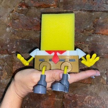 spongebob sponge holder bob kitchen 3d print model - Mito3D