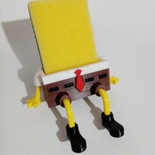 Bob l'éponge pantalons carrés éponge titulaire soutien évier base cuisine jouets organisateur 3d print model - Mito3D