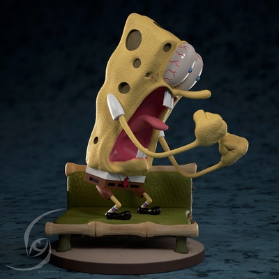 spongebob squarepants meme figurine 3d print model - Mito3D