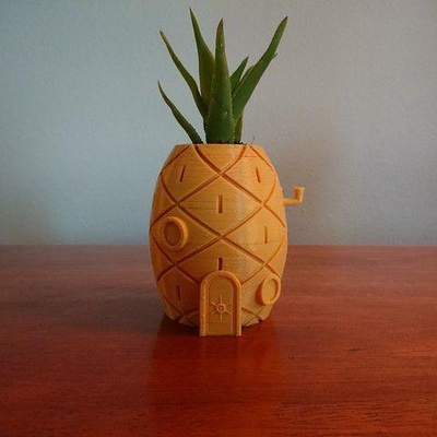 spongebob vases art bobsponge 3d print model - Mito3D
