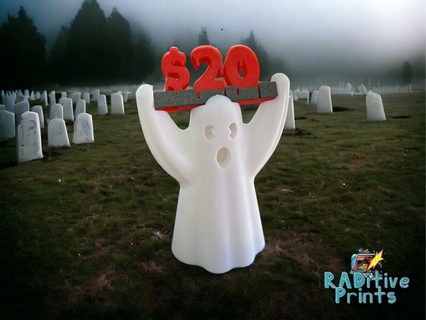 spooky display price blocks - usd currency farmers market flea 3d print model - Mito3D