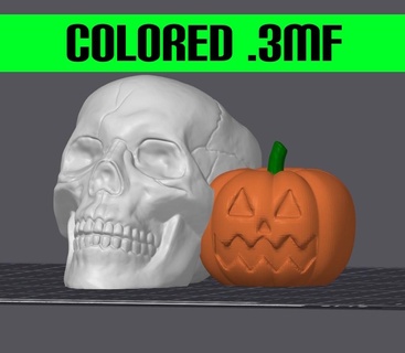 effrayant duo coloré 3d print model - Mito3D