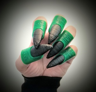 gruslig Finger Halloween Cosplay Hände Hexe Hexer Nägel Wolf DIY Spaß Kunst Monster Zombie Werwolf Terror Geist Grusel stl Spielzeug 3d print model - Mito3D